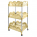 CARRELLO DOLLY GIALLO SHABBY (3pz)